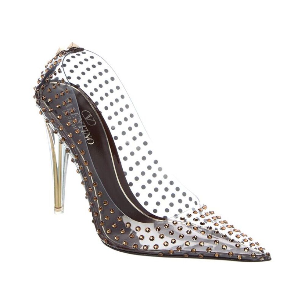 Valentino Rockstud 110 Vinyl & Leather Pump